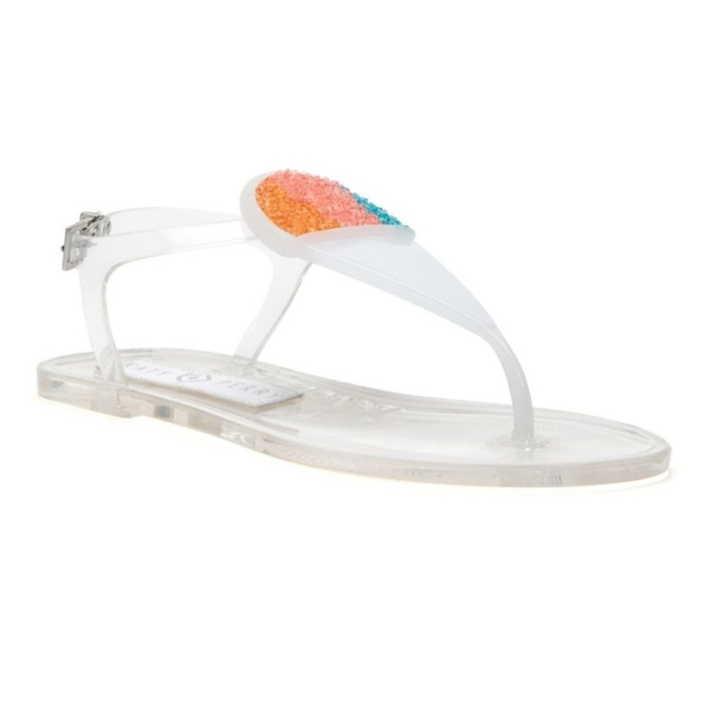 ✨ Katy Perry clear ice cream cone jelly sandal shoes size 9